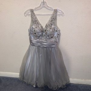 Grey special occasion dress